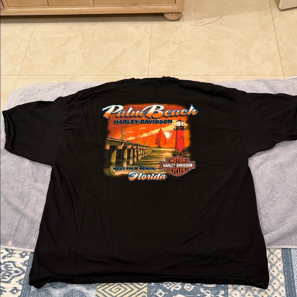 Harley-Davidson Black and Red Men's Tee - Picture 2 of 2
